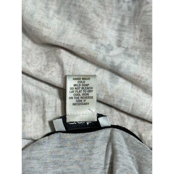 Cache Womens Top Blouse Size M Black Brown Blue Gold stones Chains Fairy Boho - Picture 8 of 8